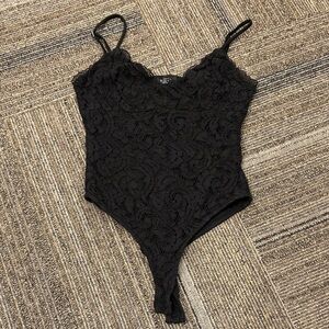 Forever 21 Black Lace Top